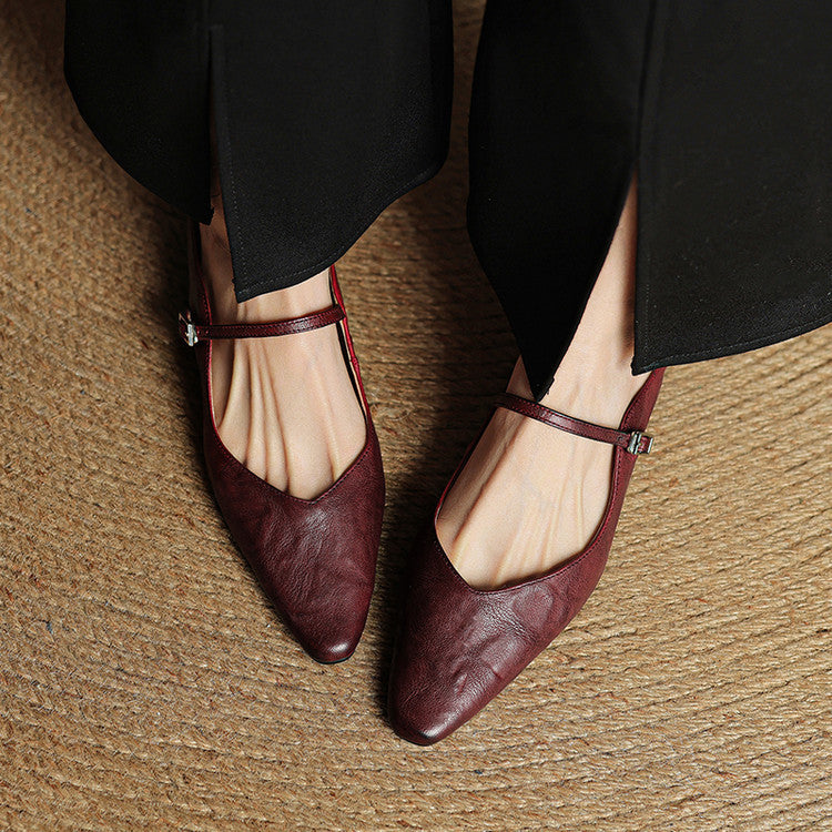Thea | Mules en Cuir Véritable