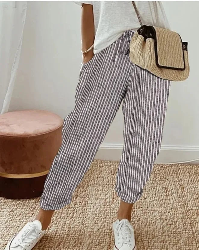 Léa | Short Décontracté Léger Taille Élastique