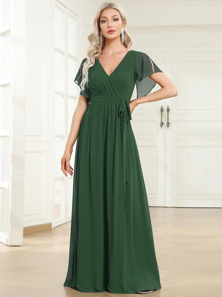 Simone | Robe de soirée classique en chiffon A-line