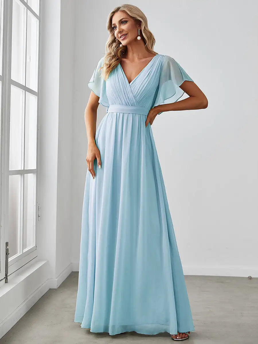 Simone | Robe de soirée classique en chiffon A-line