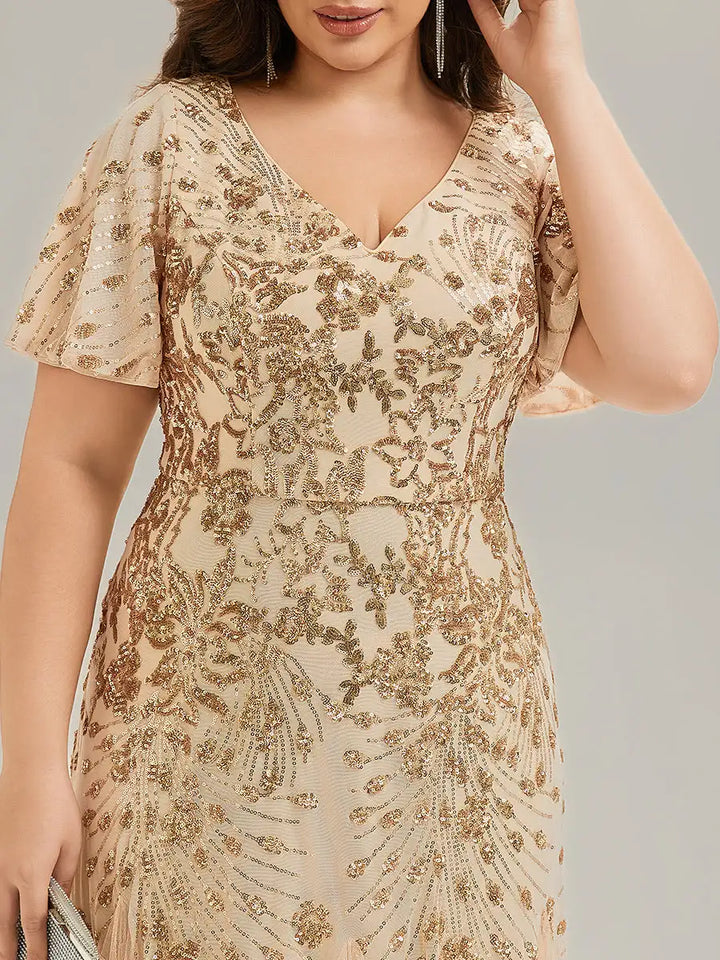 Marlowe | Robe de Soirée A-Line à Paillettes