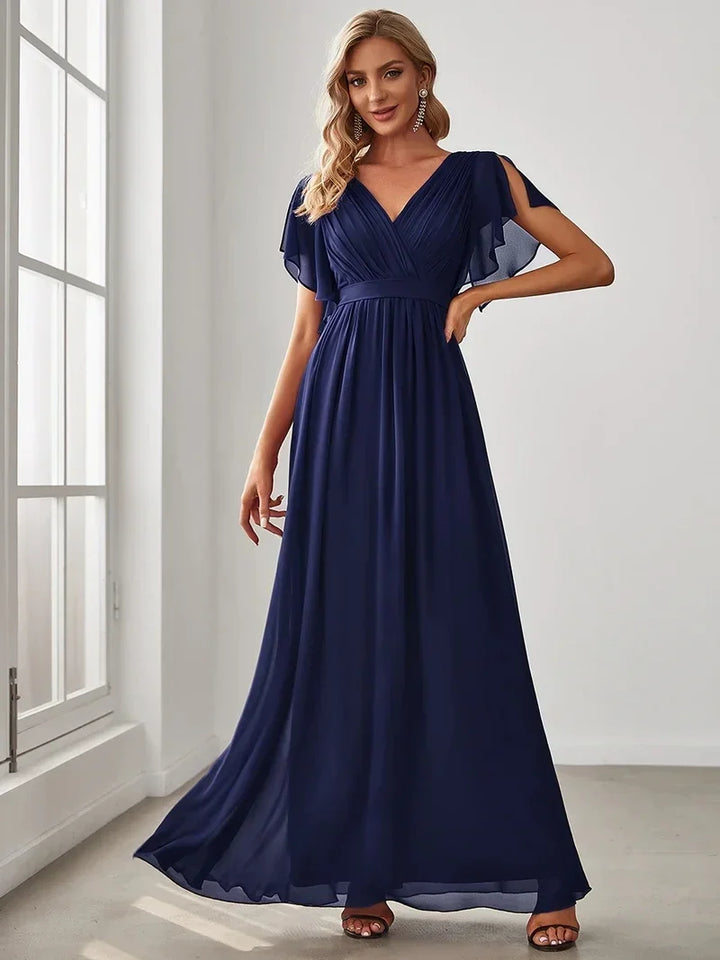 Simone | Robe de soirée classique en chiffon A-line