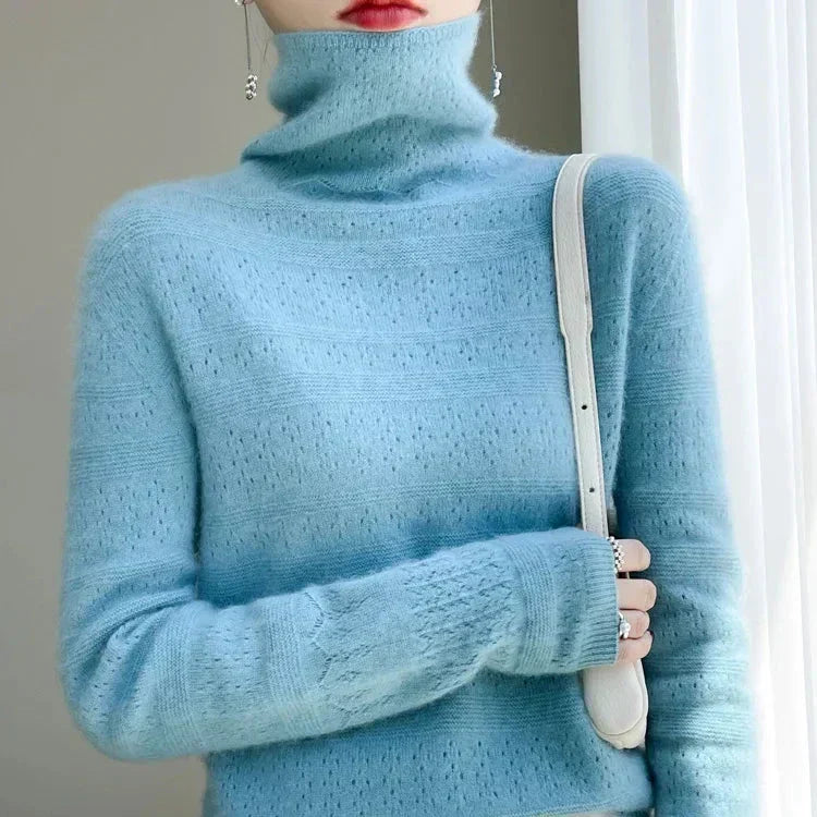 Aria™ - Pull Col Roulé Haut de gamme Doux