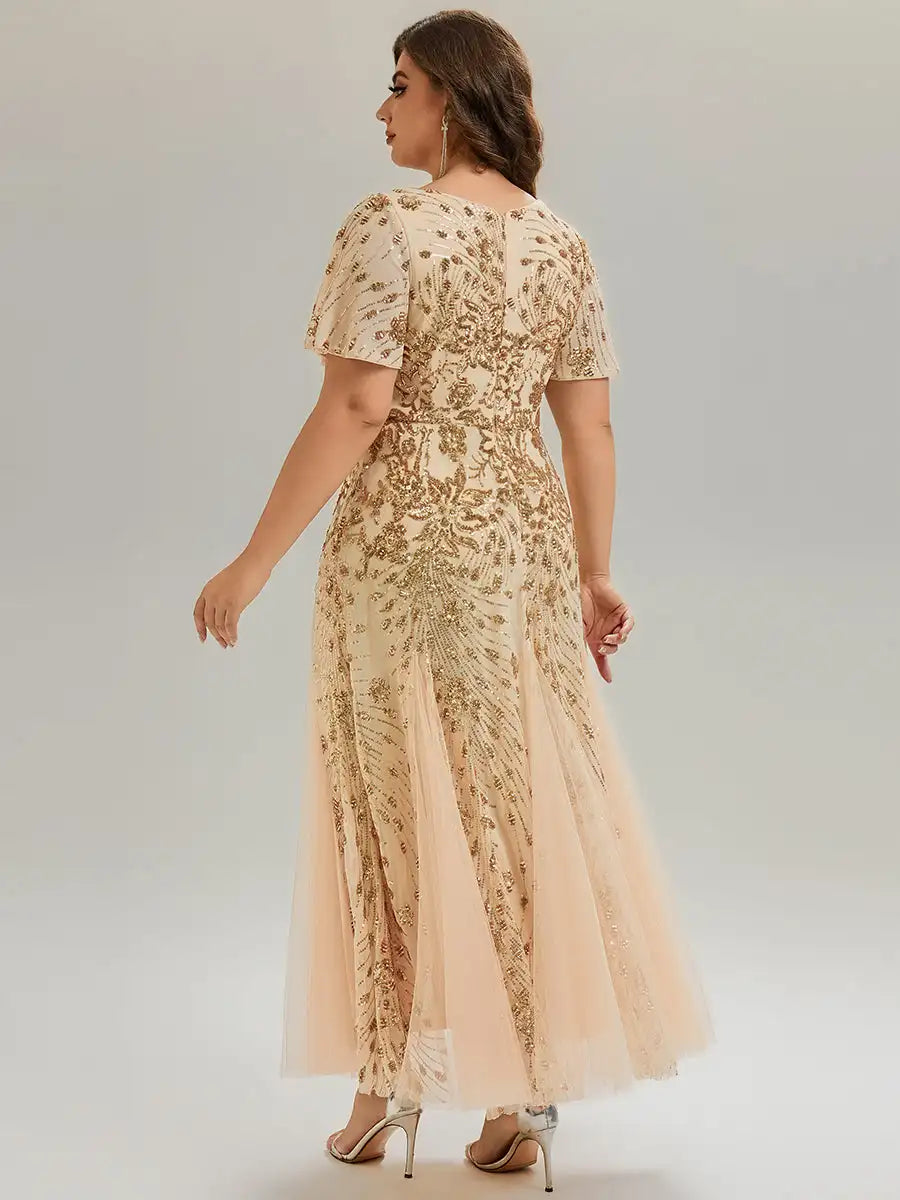 Marlowe | Robe de Soirée A-Line à Paillettes