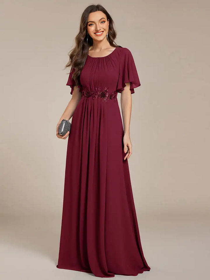 Aurelia | Robe de soirée plissée longueur sol