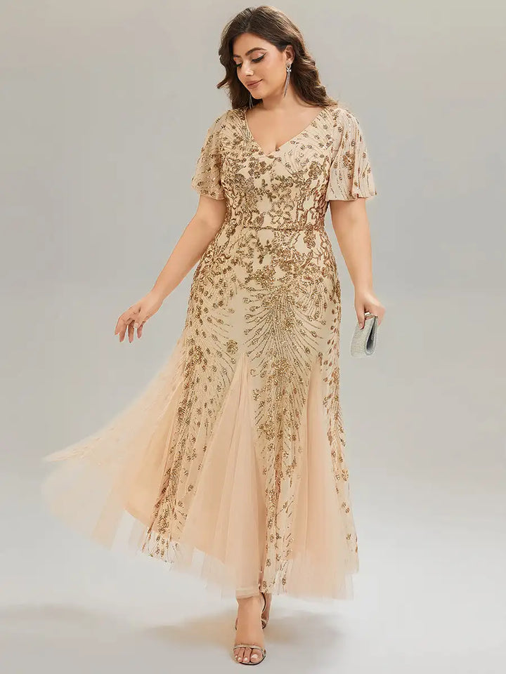 Marlowe | Robe de Soirée A-Line à Paillettes