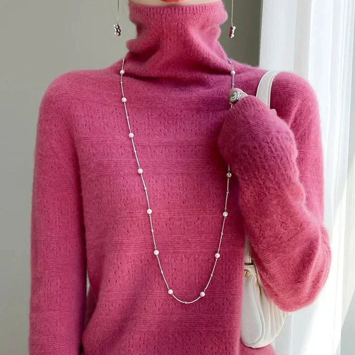 Aria™ - Pull Col Roulé Haut de gamme Doux