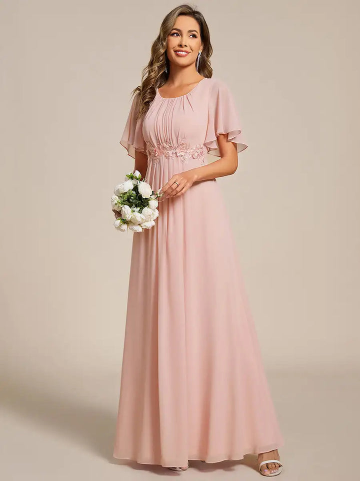 Aurelia | Robe de soirée plissée longueur sol