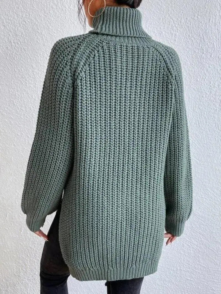 Mia™ - Pull Long Col Roulé Confortable