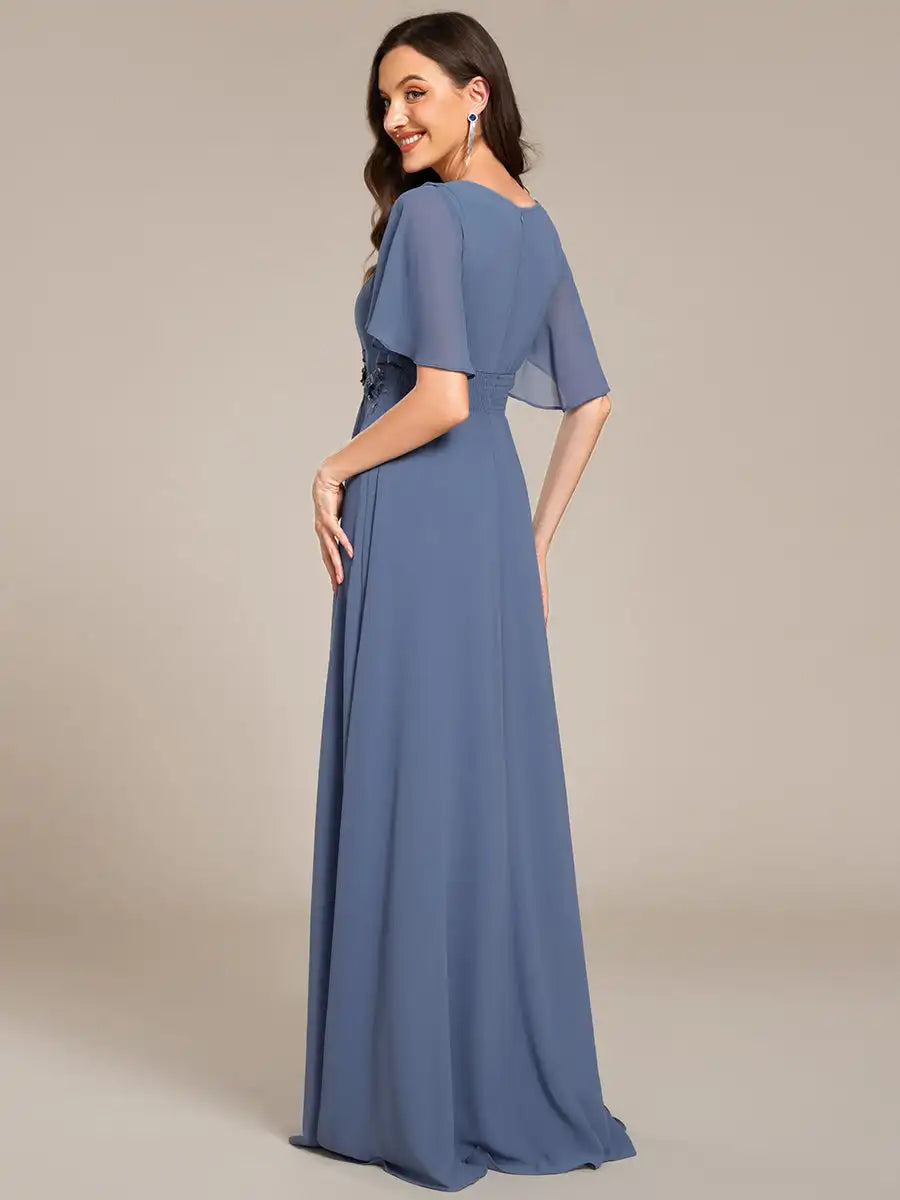 Aurelia | Robe de soirée plissée longueur sol