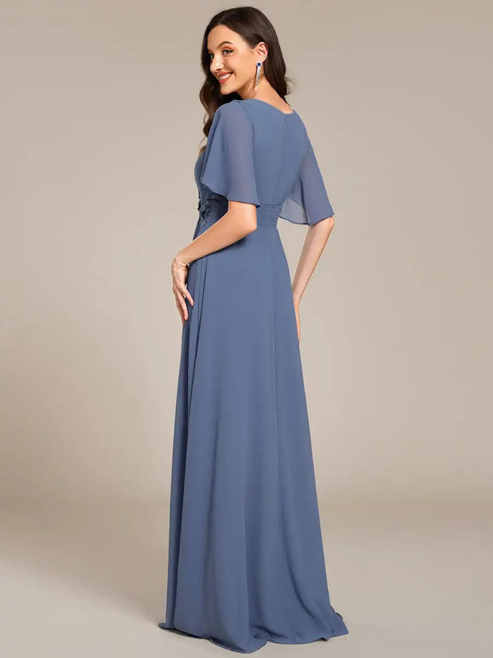 Aurelia | Robe de soirée plissée longueur sol