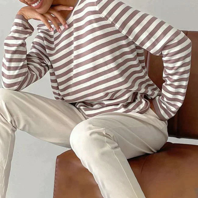 Grace™ - Chemise Rayée Élégante