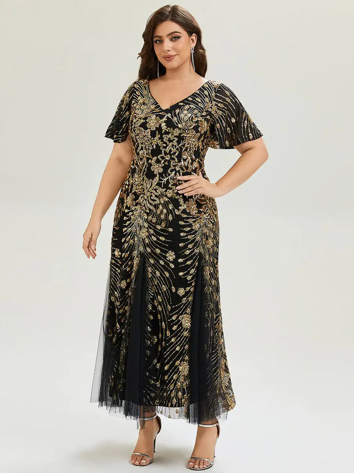 Marlowe | Robe de Soirée A-Line à Paillettes