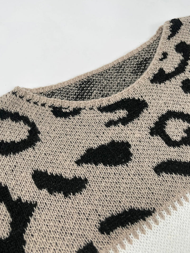 Penelope™ - Pull à imprimé léopard stylé