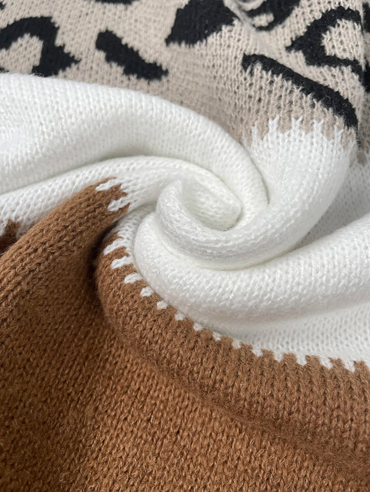 Penelope™ - Pull à imprimé léopard stylé