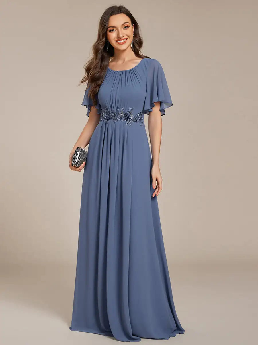Aurelia | Robe de soirée plissée longueur sol