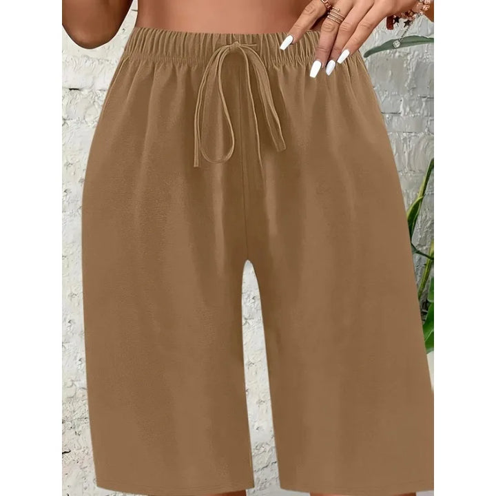 Lina | Short en Lin Taille Élastique Décontracté