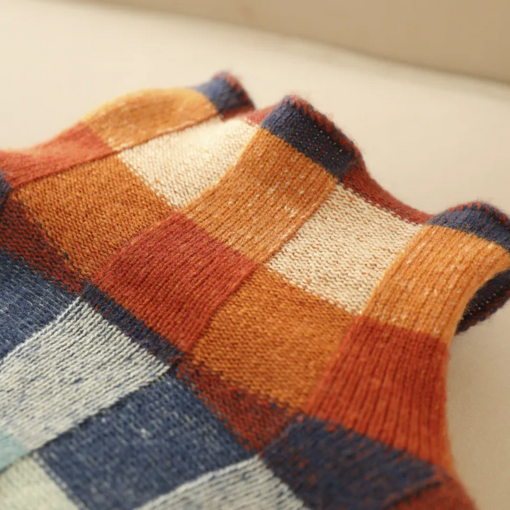Olivia™ - Col roulé en patchwork doux
