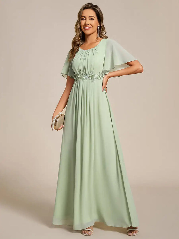 Aurelia | Robe de soirée plissée longueur sol