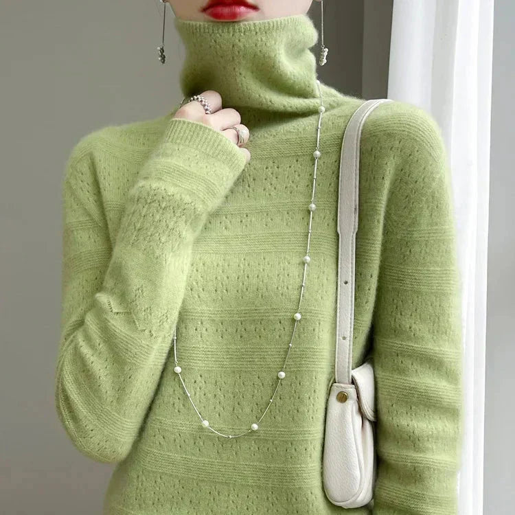 Aria™ - Pull Col Roulé Haut de gamme Doux