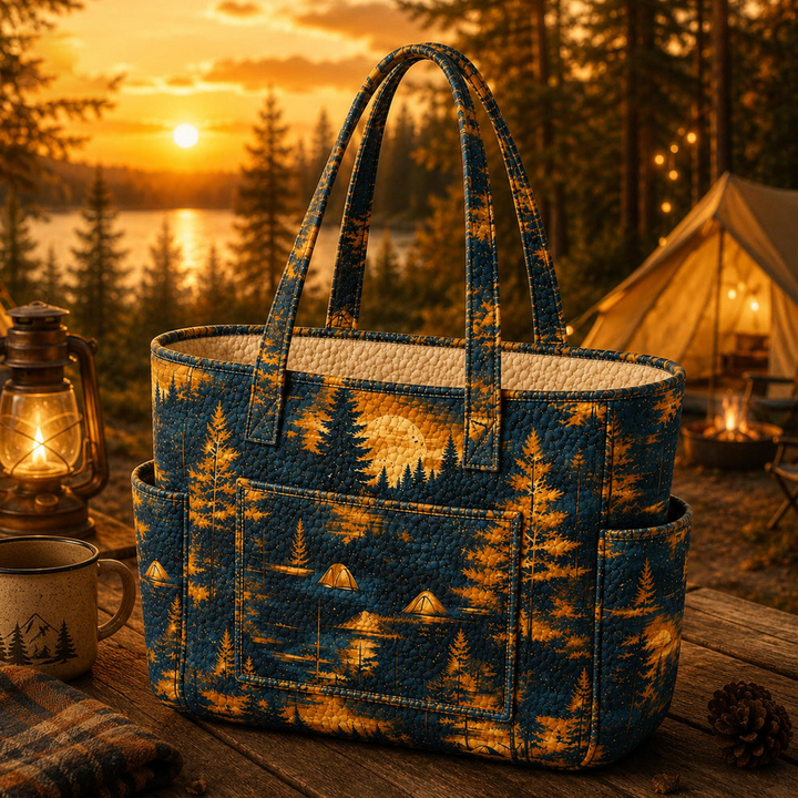 Alice | Sac cabas matelassé au camping sauvage
