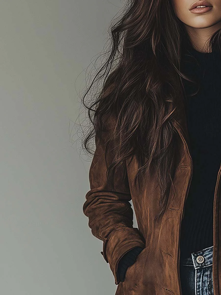 Sidonie | Trench vintage effet daim