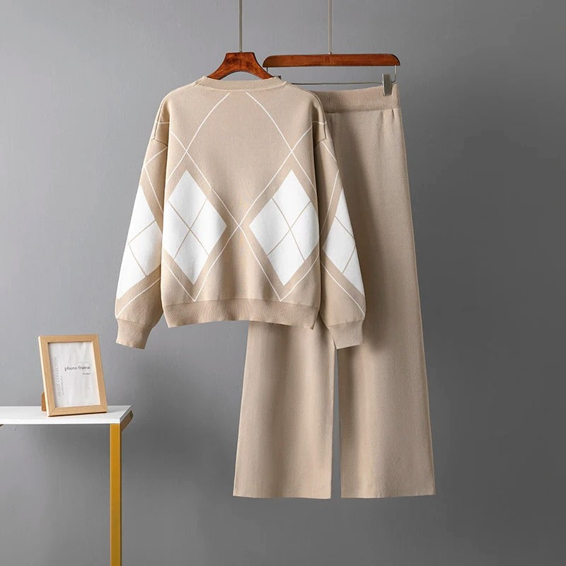 Lily™ - Ensemble de Pull Chaud en Deux Pièces