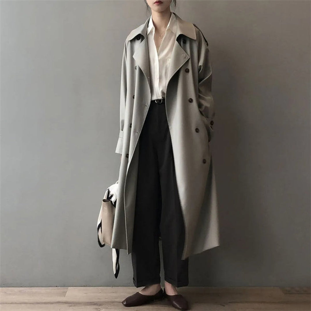 Amarante | Trench long oversize croisé