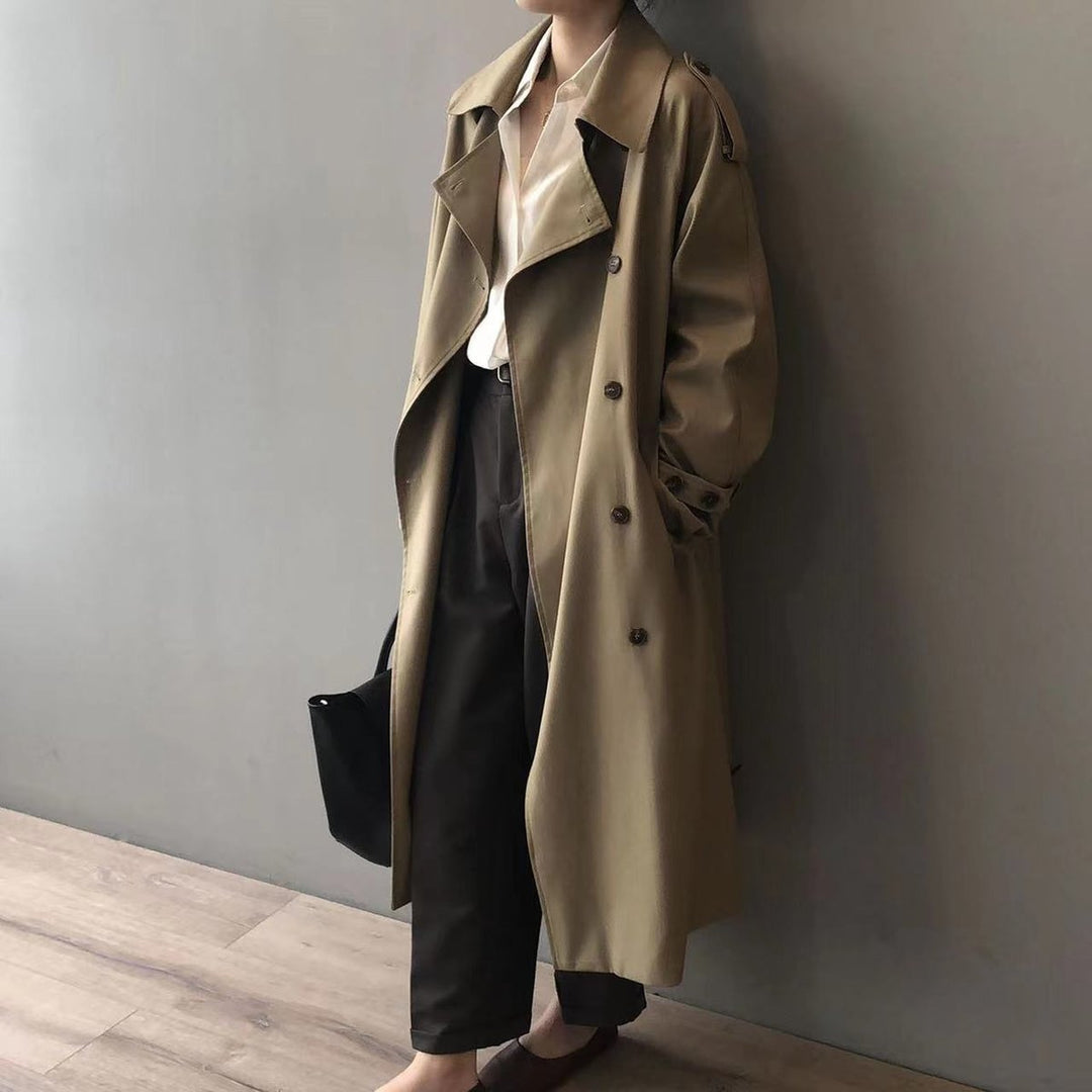 Amarante | Trench long oversize croisé