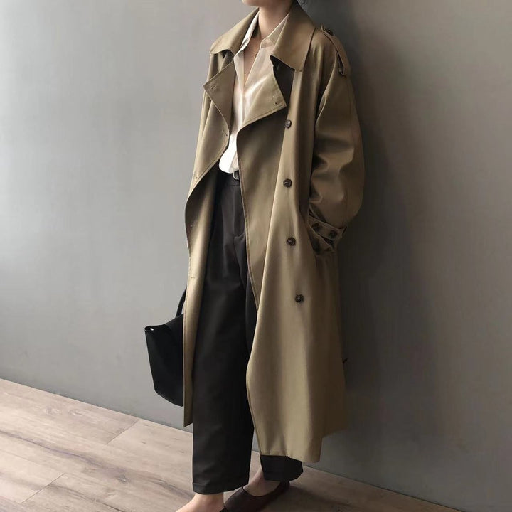 Amarante | Trench long oversize croisé