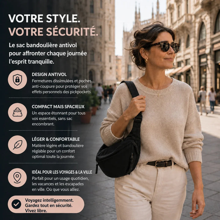 Aria | Sac à Bandoulière Noir