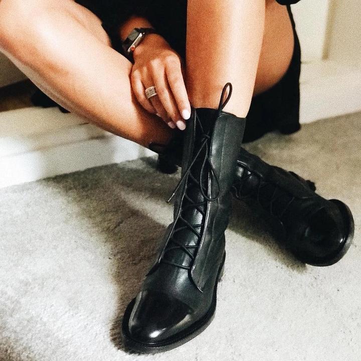Aricie | Bottines à lacets et bout brillant