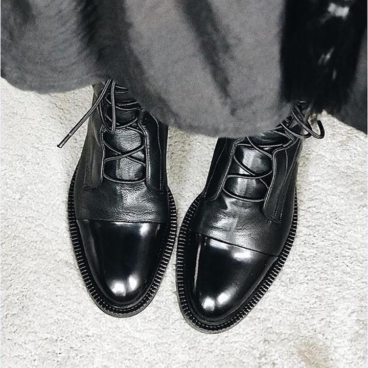Aricie | Bottines à lacets et bout brillant