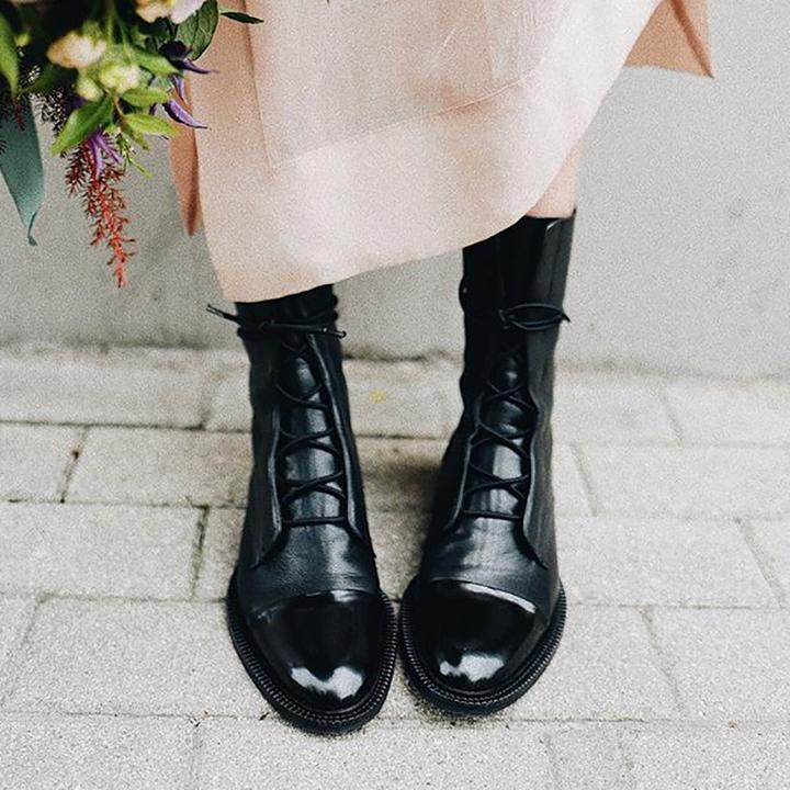 Aricie | Bottines à lacets et bout brillant