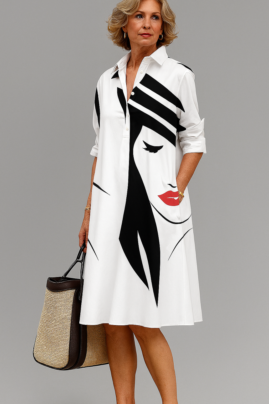 Evangeline | Statement Midi Dress