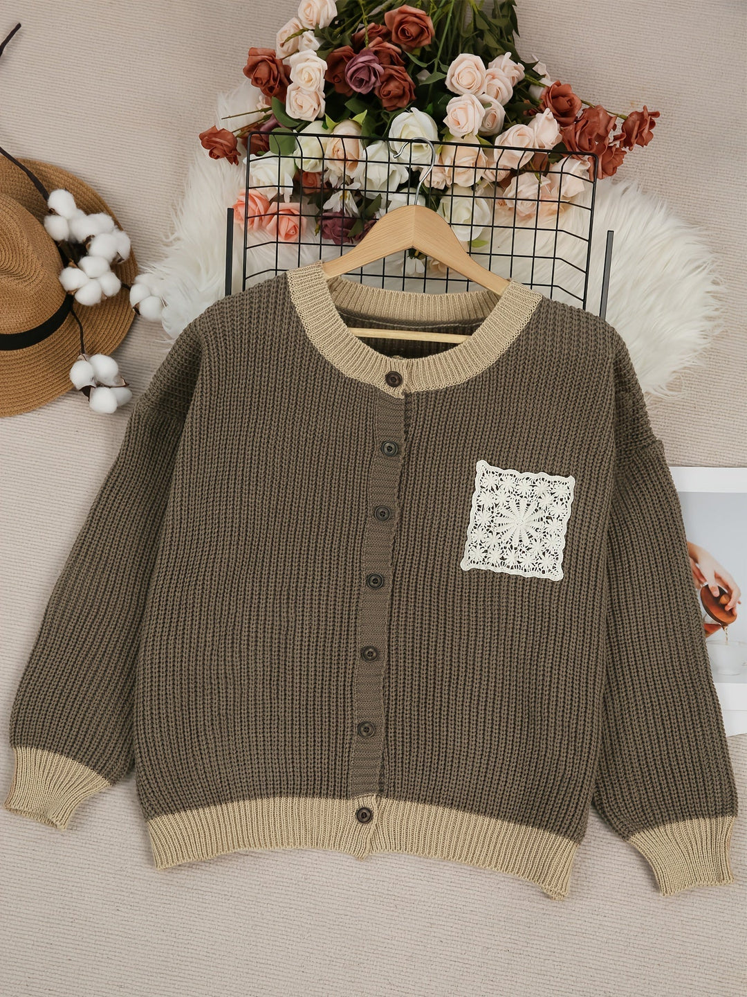 LE MARCELLINE | MANTEAU À POCHES EN TRICOT