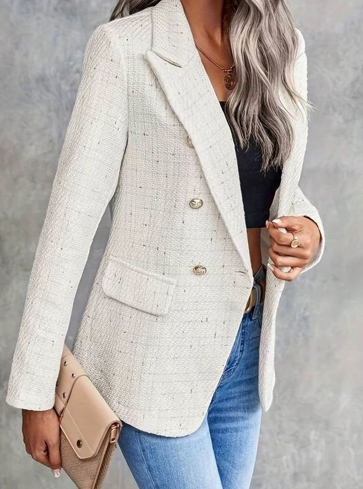 Cordélia | Blazer croisé effet tweed