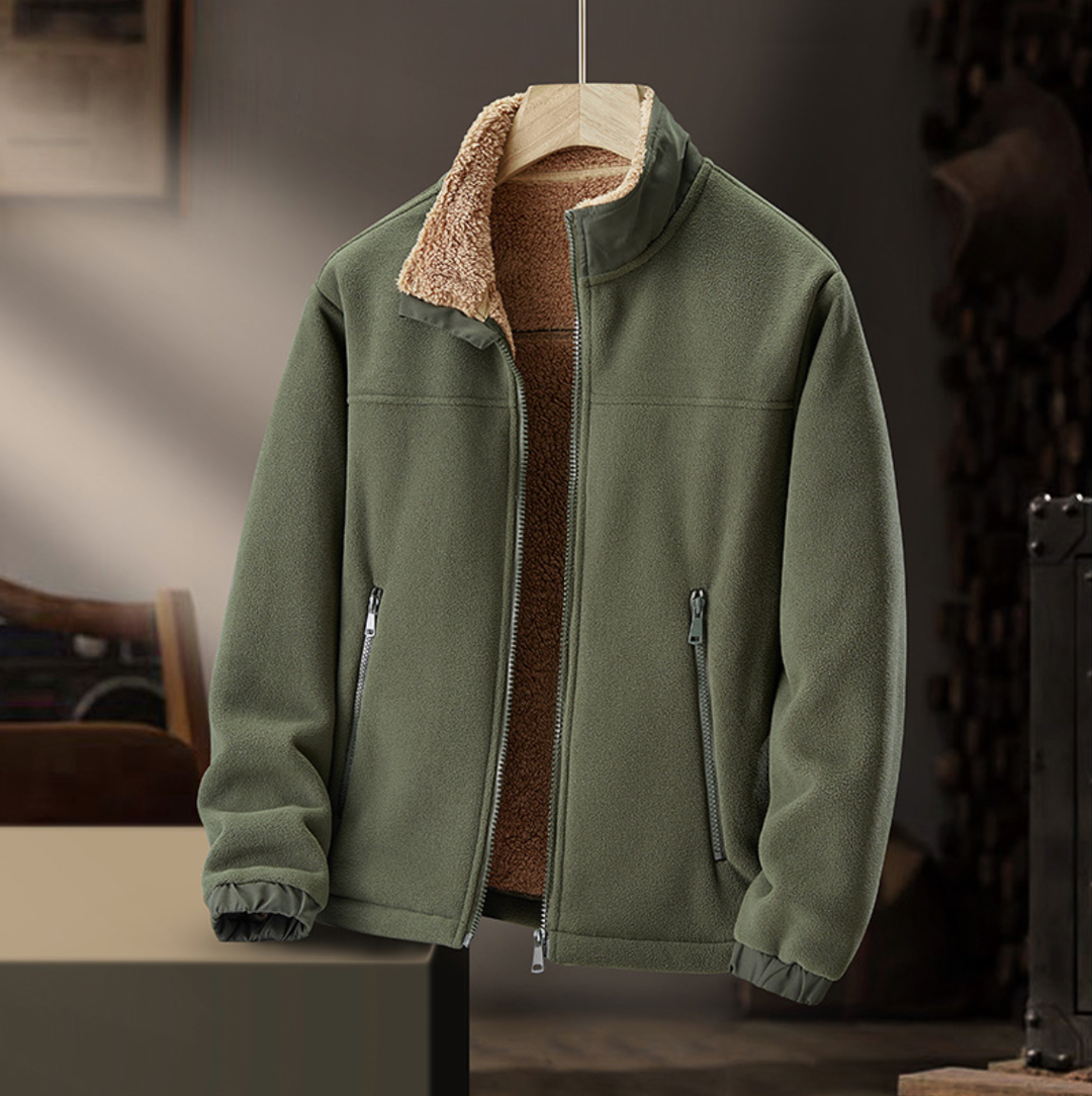 Corentine | Veste zippée à col doublé effet peluche