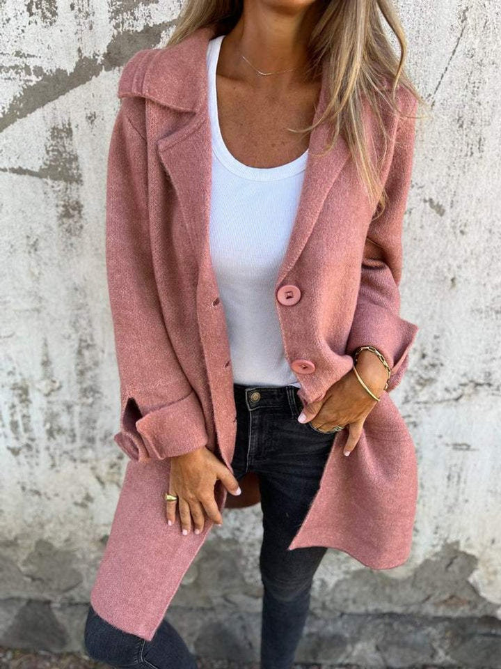 Donatienne | Manteau long décontracté à revers