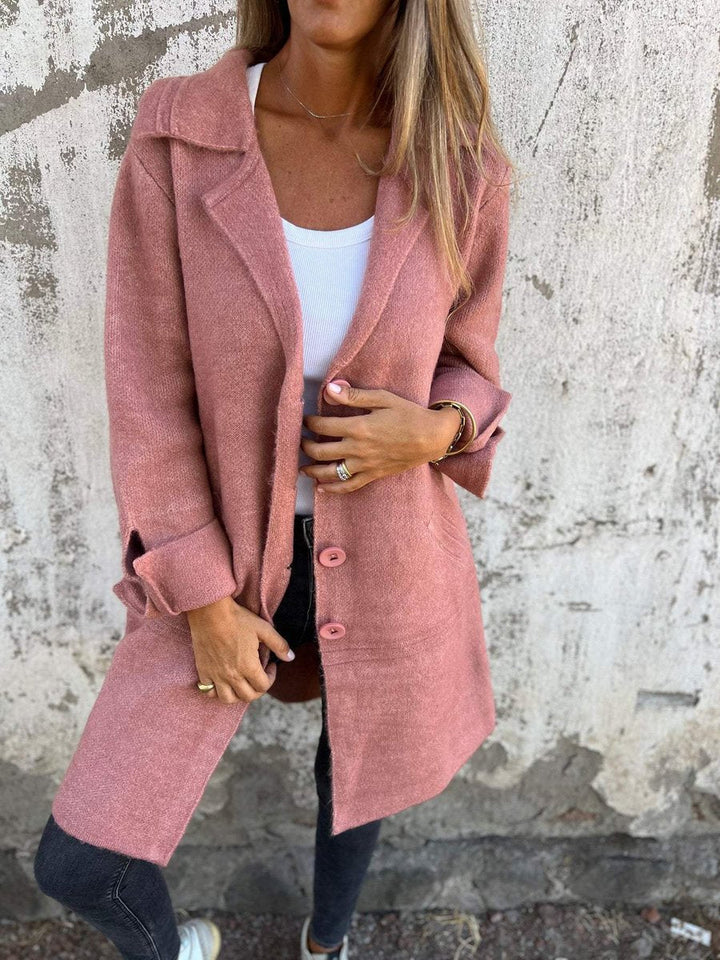 Donatienne | Manteau long décontracté à revers