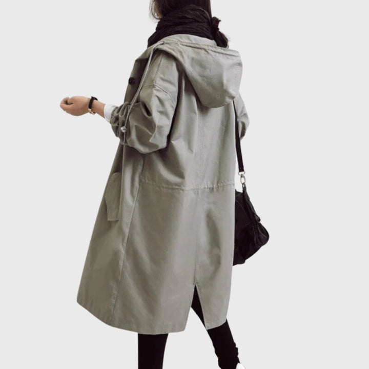 Edith | Manteau long ample à capuche