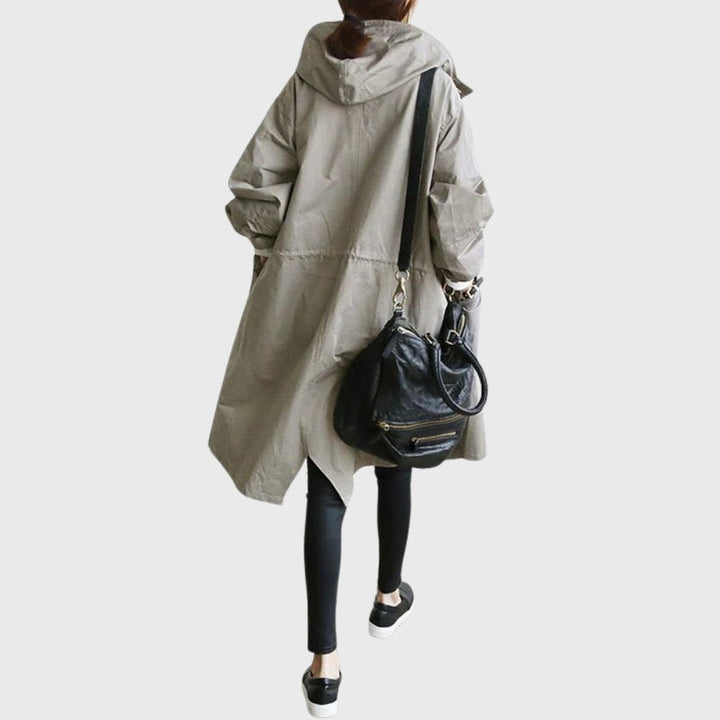 Edith | Manteau long ample à capuche