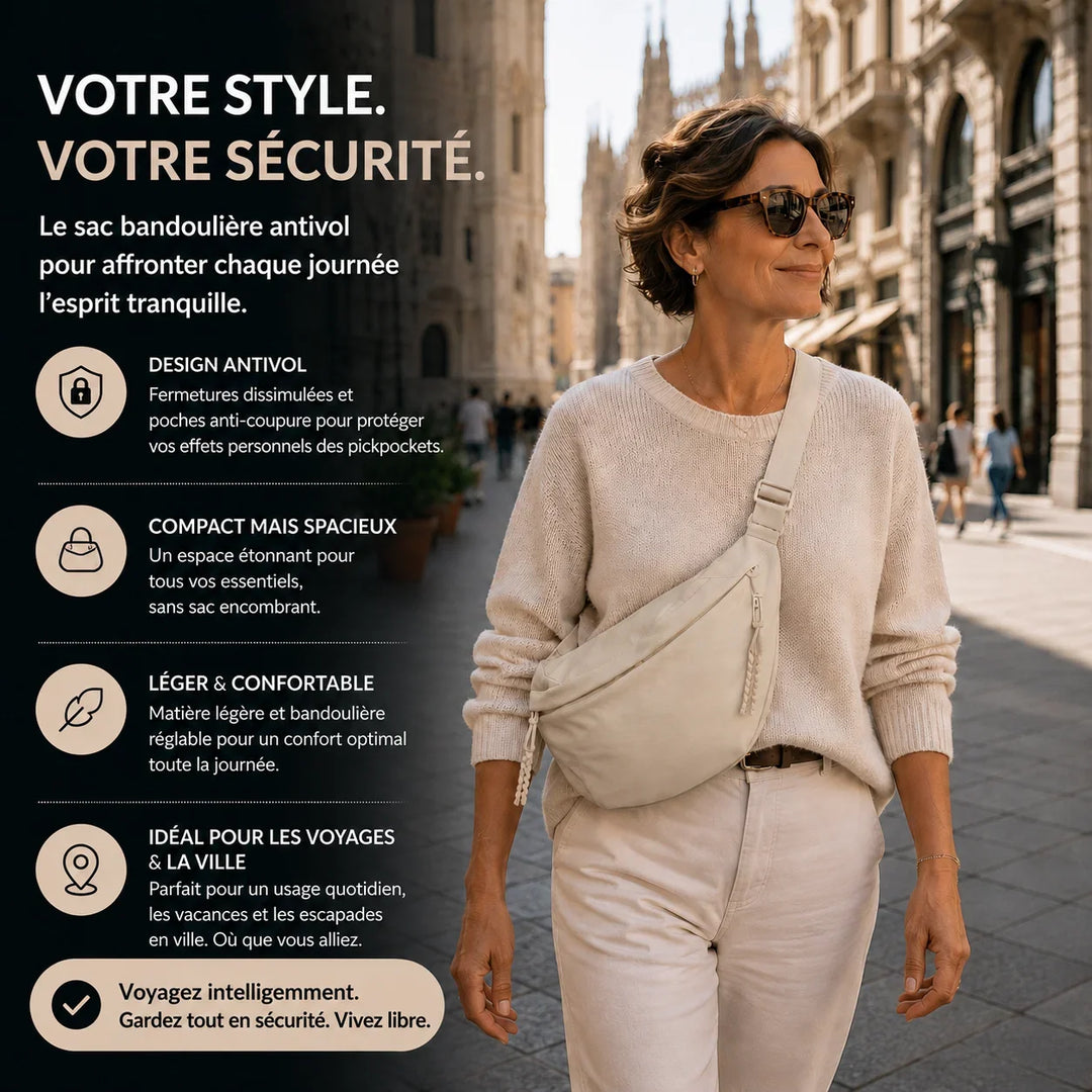 Elena | Sac à Bandoulière Beige