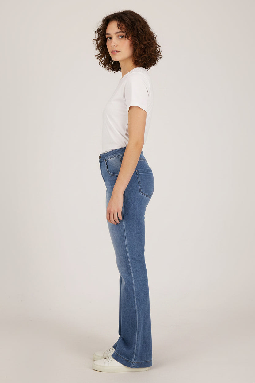 Ida | Pantalon Flare en Denim