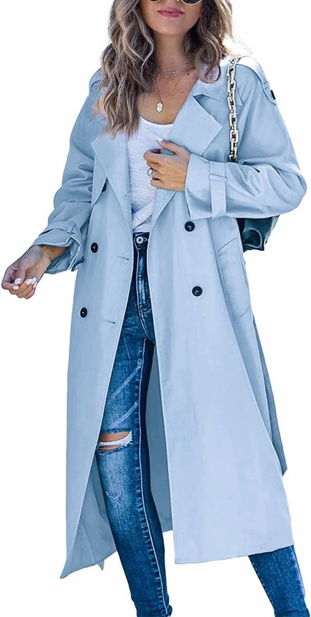 Florentine | Trench long croisé ceinturé