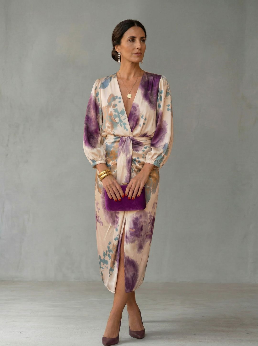 Valeria | Robe élégante à col en V