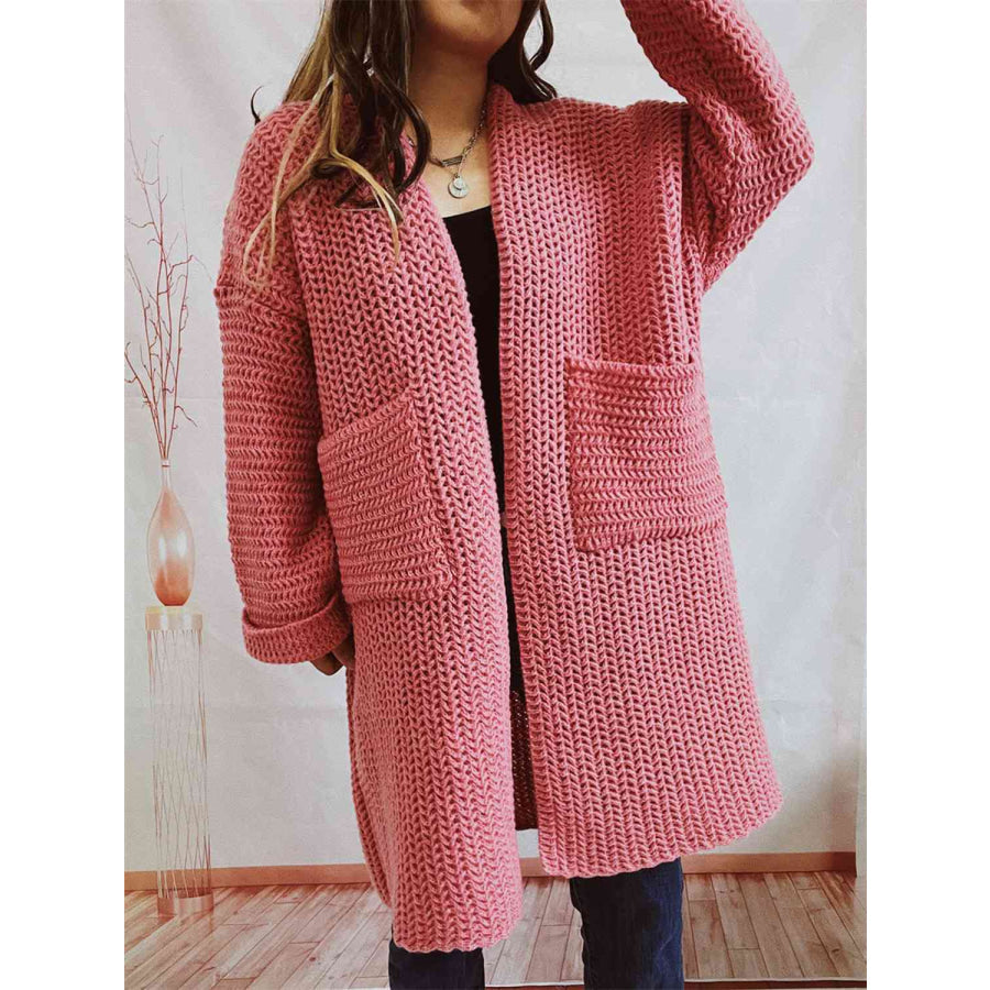 Gervaise | Cardigan long en grosse maille à poches