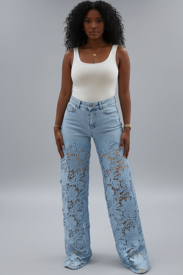 Hana | Jeans Taille Haute à Jambes Larges