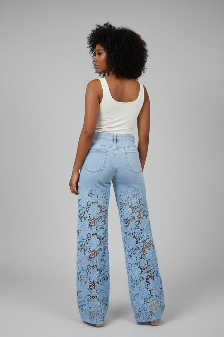 Hana | Jeans Taille Haute à Jambes Larges