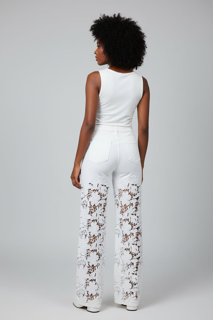 Hana | Jeans Taille Haute à Jambes Larges